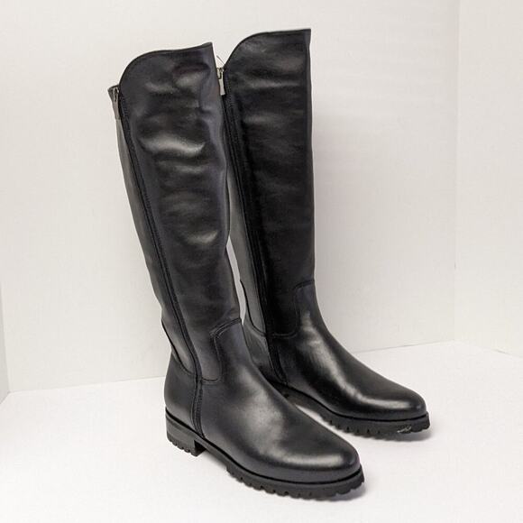 La Canadienne Susan Knee High Boots Black Leather Women's 7 M
